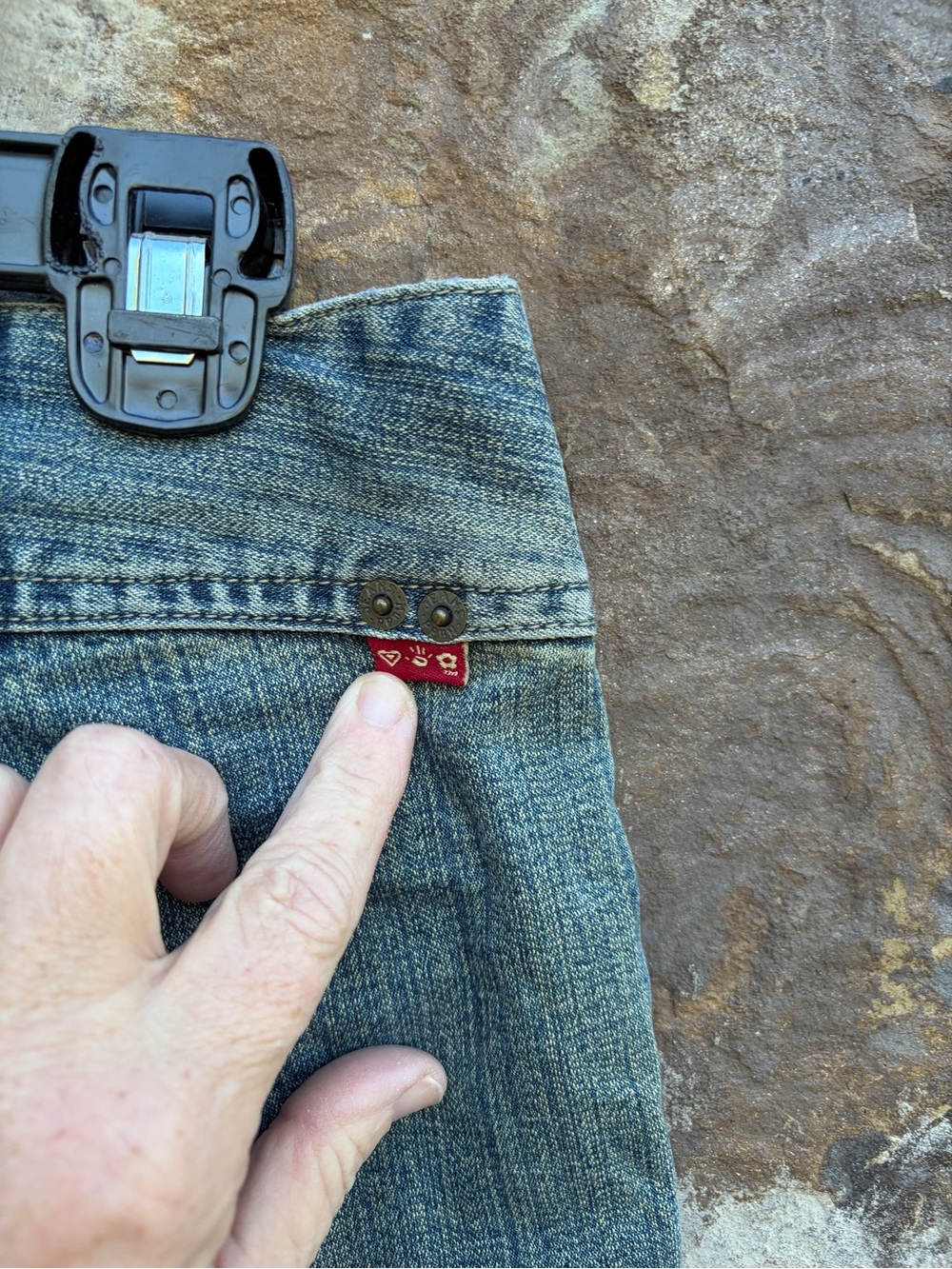 Vintage MUDD Y2K Low-Rise Denim Flare Jeans 9 Lizzie McGuire BoHo Festival - Picture 8 of 8